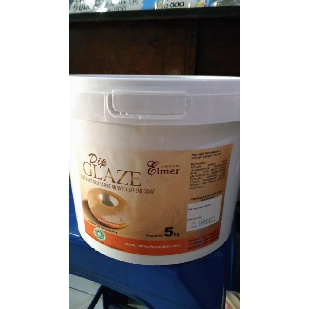 

Elmer Dip Glaze - Topping Donat Cappucino 5kg - Gosend Only!!! - kuigrocery