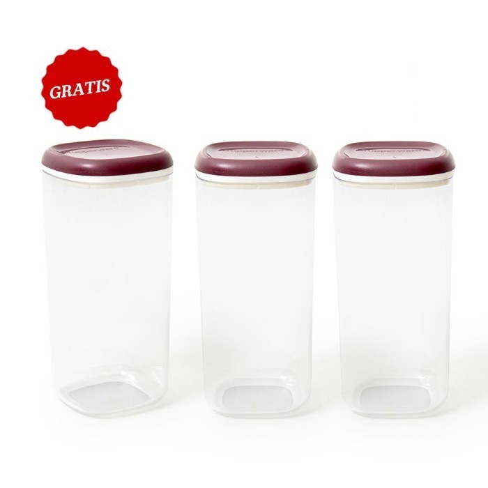 Hariya Crystal Canister High (1) Red Toples