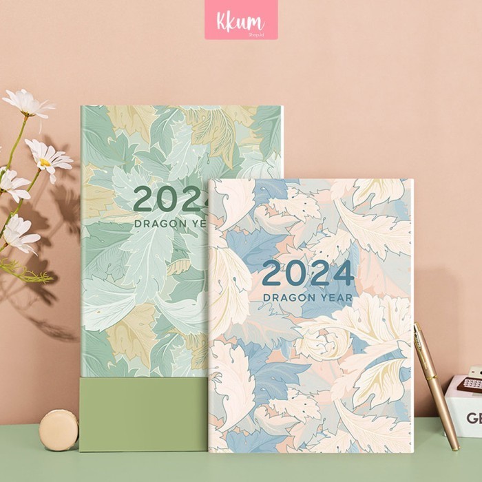 

Produk Agenda 2024 Planner A4 Notebook/ Weekly Monthly Journal Diary Trendi