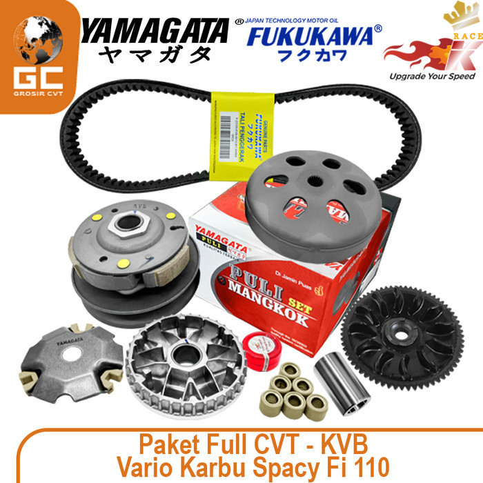 Paket Full Upgrade Cvt Honda Vario 110/125/150 Karbu Fi Esp Yamagata