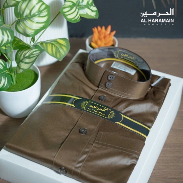 TERMURAHAL Haramain Jubah / Gamis Pria Viet Remaja | Coklat - Coklat, 40slimfit jubah pria dewasa hi