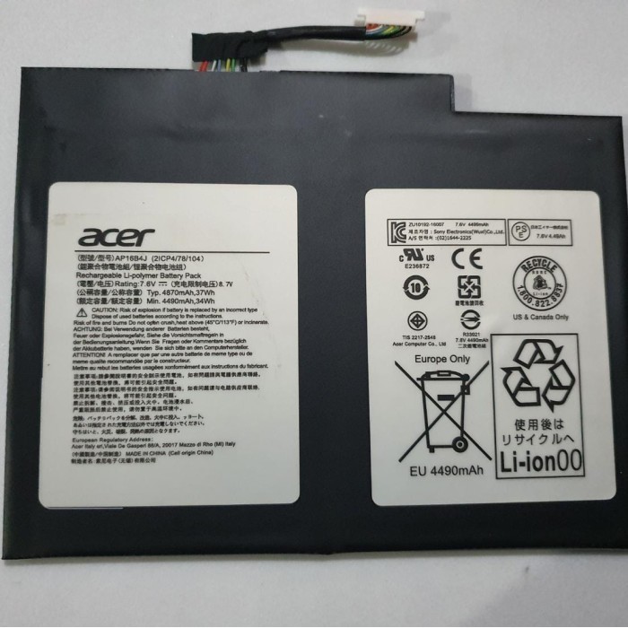 Baterai Battery Acer Switch Alpha 12 Sa5-271 Switch 5 Sw512-52 Ap16B4J