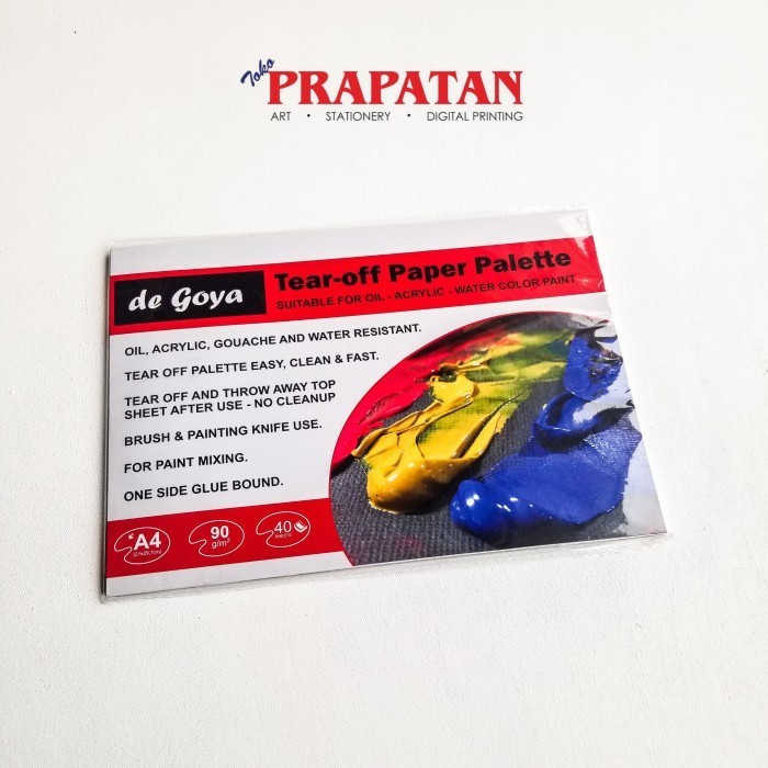 

Jualan De Goya Tear Off Paper Palette A4 90Gsm 40 Sheets Trendi