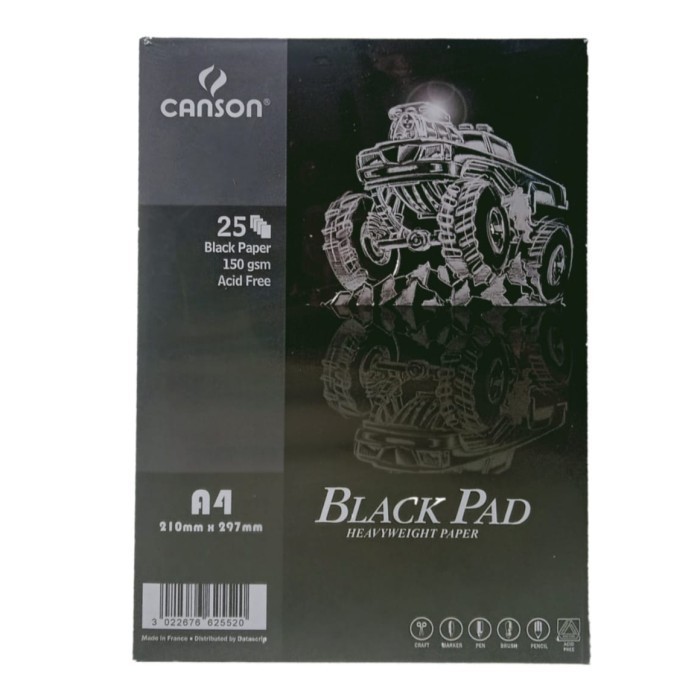 

Kusus Hari Ini Canson Black Pad A4 Heavyweight Paper - Buku Gambar Kertas Hitam Tebal Diskon