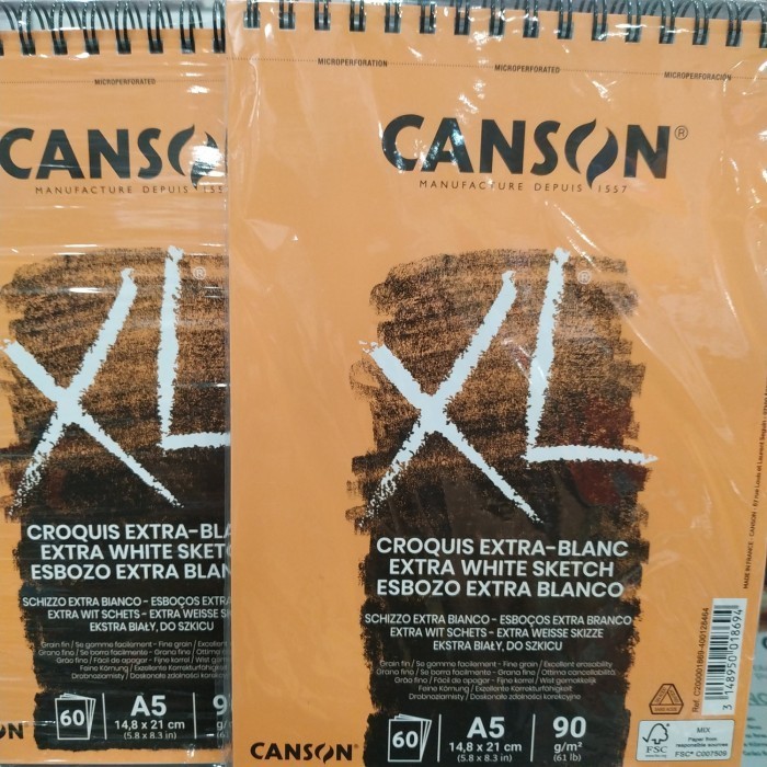 

Dijual Canson Sketch Book Xl Extra A5 60 Pages 90G Berkualitas