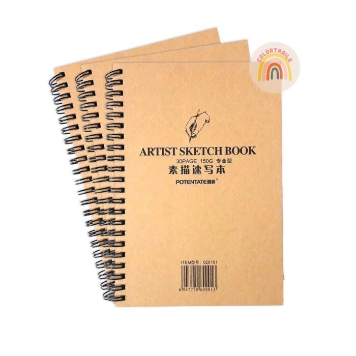 

Murah Potentate Artist 19X26Cm Wire Bound Sketchbook Buku Sketsa Trendi