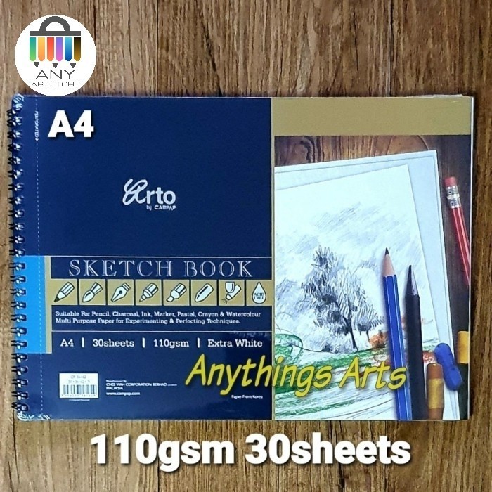 

Update Arto Sketch Book Wire-O A4 110Gsm 30Sheets Murah