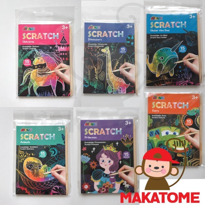 

Bergaransi Avenir Mini Scratch Book 15 Sheets Menggambar Menggores Anak 3+ Terbatas