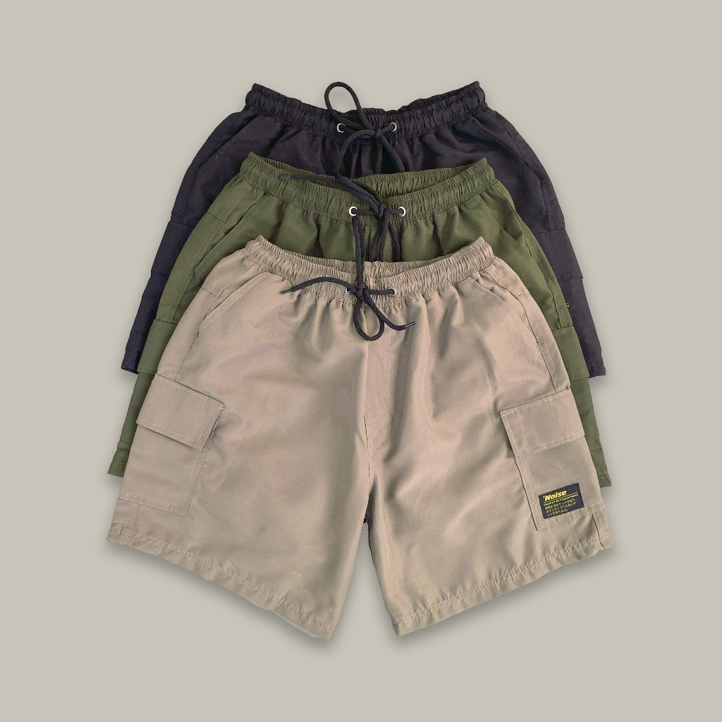 [BUY NOW] VNOISE - (PAKET 3 PCS) CELANA BOARDSHORT CARGO PRIA CELANA PENDEK CARGO COCOK UNTUK