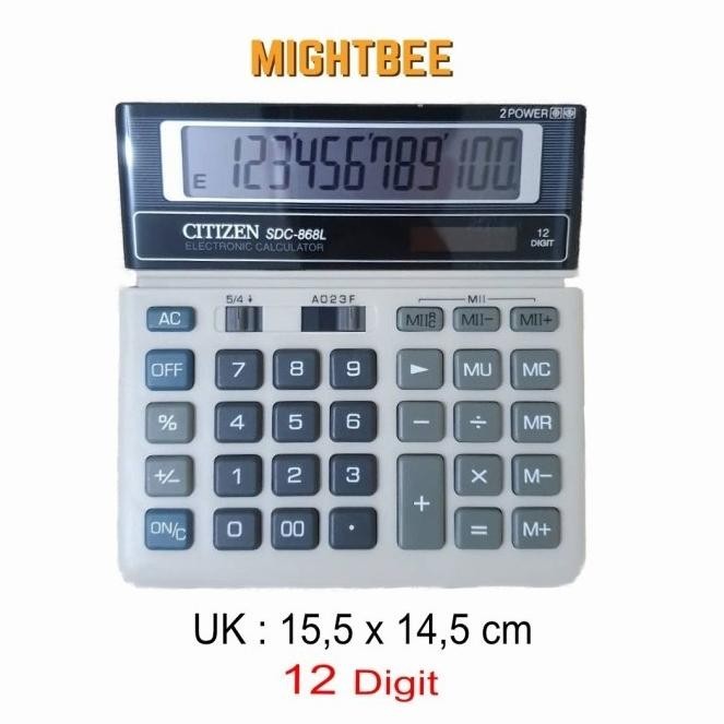 

Best! Kalkulator Citizen SDC 868L - Kalkulator 12 Digit !!