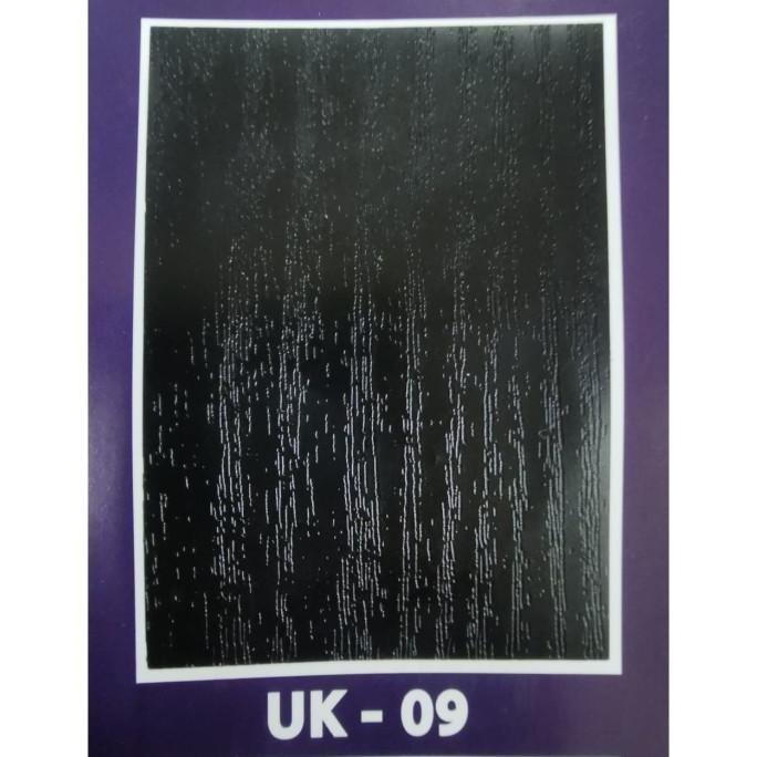Model baru - TACO SHEET URAT KAYU HITAM ( PVC SHEET ) UK09 