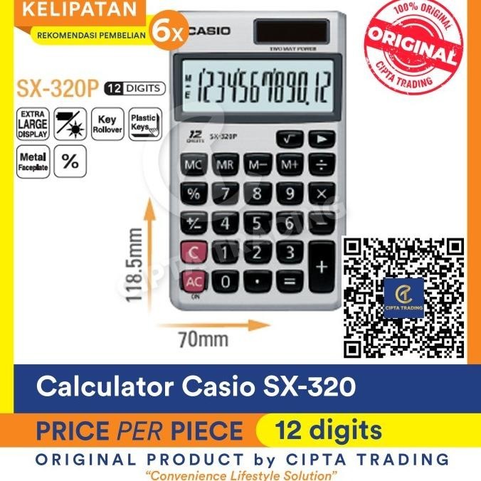 

New! Calculator - Casio - SX-320P-W - standard, normal