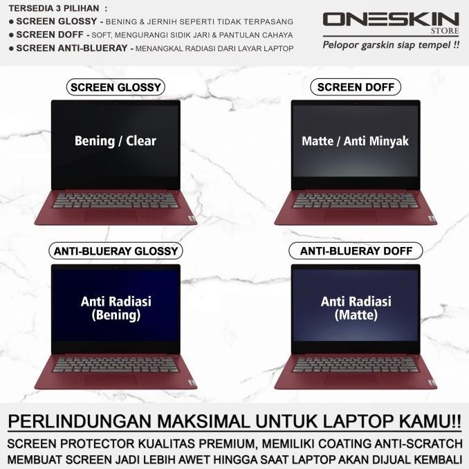 Terbaru - Pelindung Screen Protector Lenovo IdeaPad Slim 3 3i-14 14ALC6 14ITL6 - Screen Glossy ,,