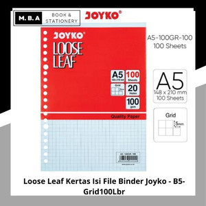 

Loose Leaf Kertas Isi File Binder Joyko - B5-Grid100Lbr