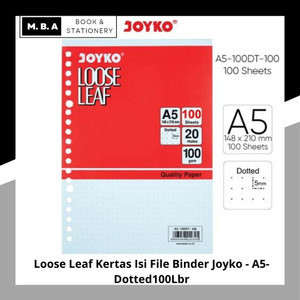 

Loose Leaf Kertas Isi File Binder Joyko - A5-Dotted100Lbr