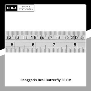 

Penggaris Besi Butterfly 30 CM