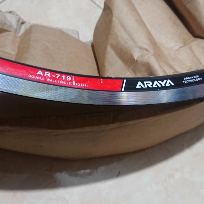 NEW SERIES RIMS VELG SEPEDA FIXIE ROADBIKE BALAP UKURAN 700C ARAYA AR-719 36 HOLE QUALITY ORIGINAL