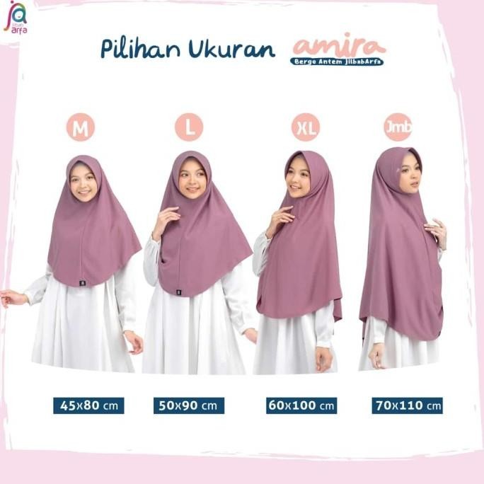 Flash Sale Jilbab Afra, Amira Ukuran L Baru