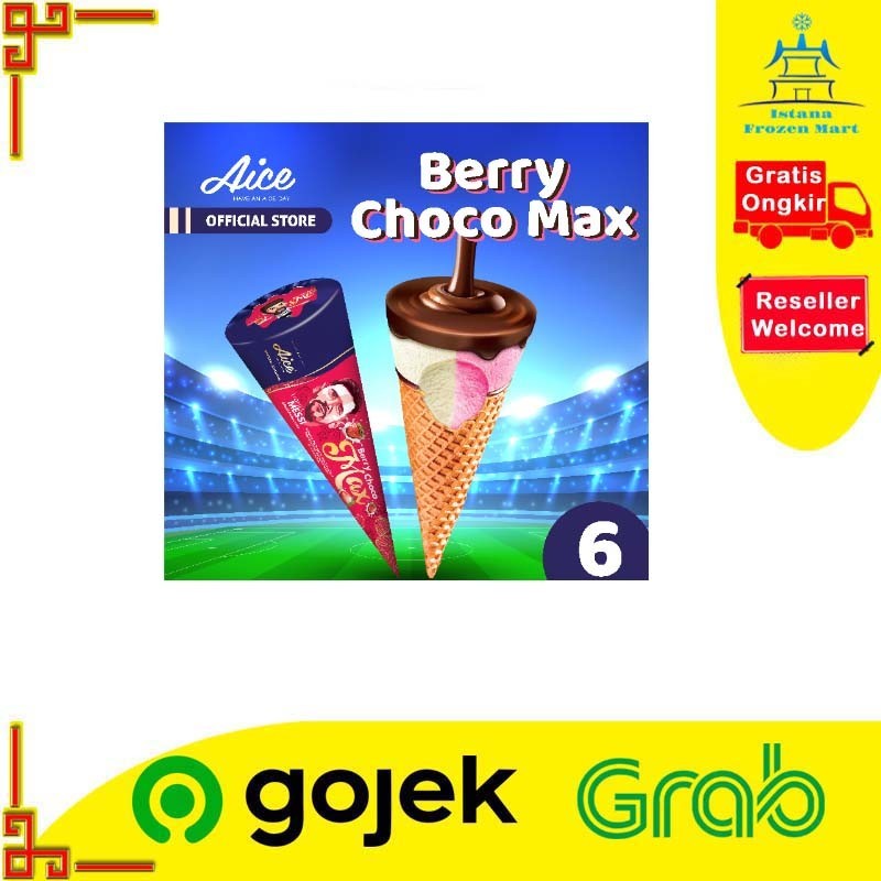Berry Choco Max Cone AICE Ice Cream Belgian 150 GR