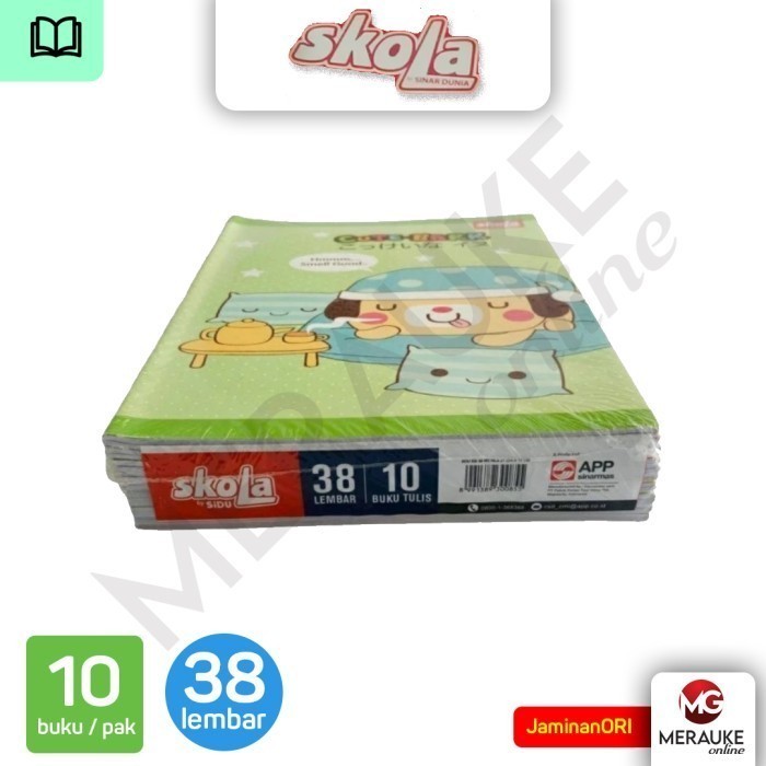 

Hemat Buku Tulis Skola 38 Lembar (1 Pack Isi 10 Buku) Hemat