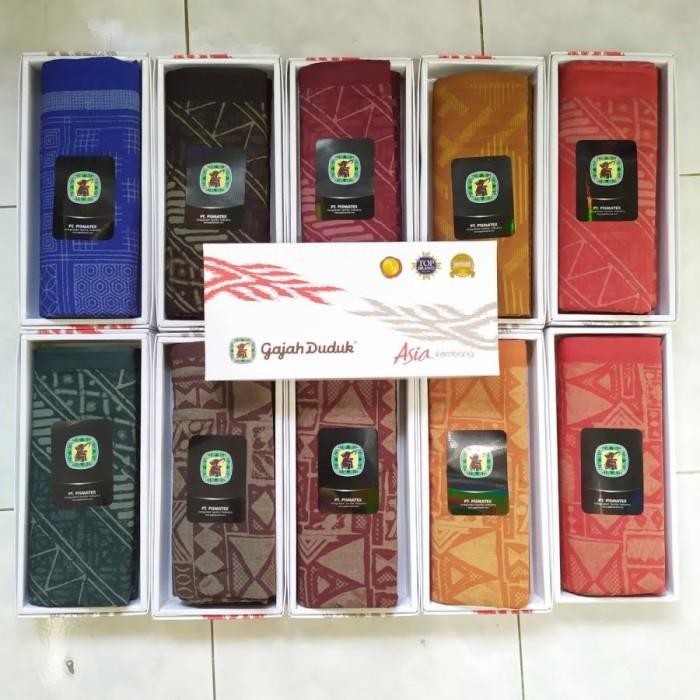 Sarung Gajah Duduk Asia Kembang, Kain Sarung Gajah Duduk