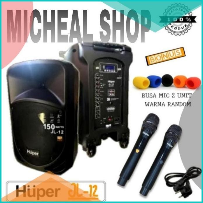 speaker portable huper JL12 original, huper jl 12 speaker bluetooth 16