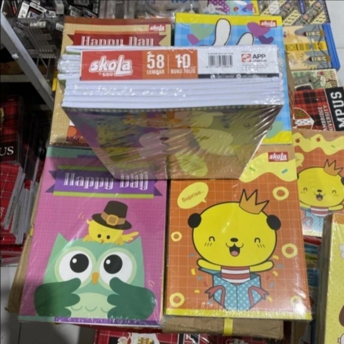 

Wow Buku Tulis Skola Sidu Isi 58 Lembar Per-Pack Berkualitas