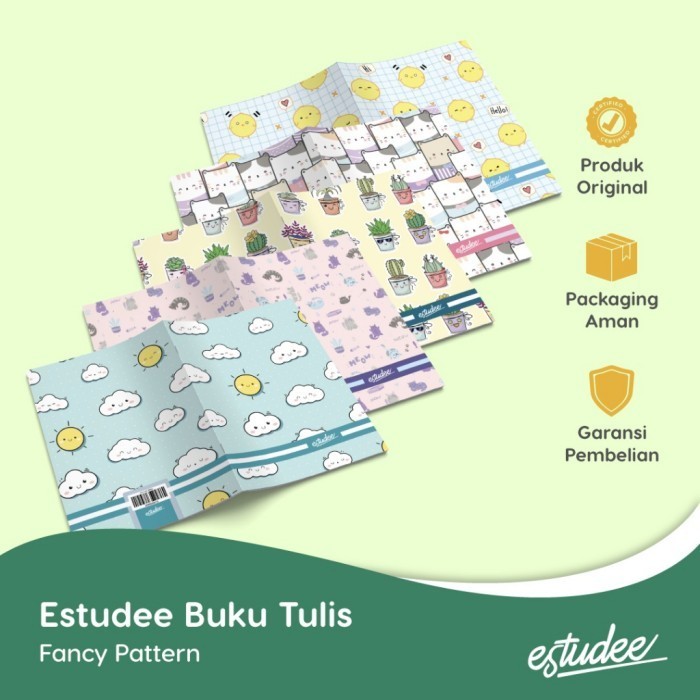 

Mantap Buku Tulis Estudee I B5 Fancy Pattern Isi 10 Terbatas