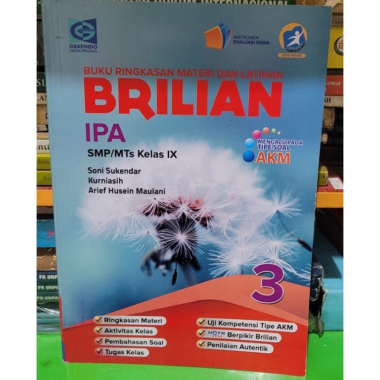 BUKU BRILIAN IPA AKM KELAS 3 SMP GRAFINDO