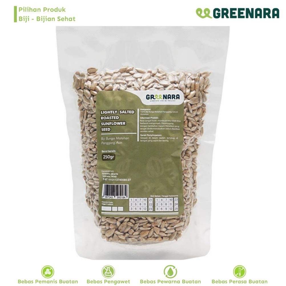 

Greenara - Lightly Salted Roasted Sunflower Seed 250gr / Kuaci Kupas