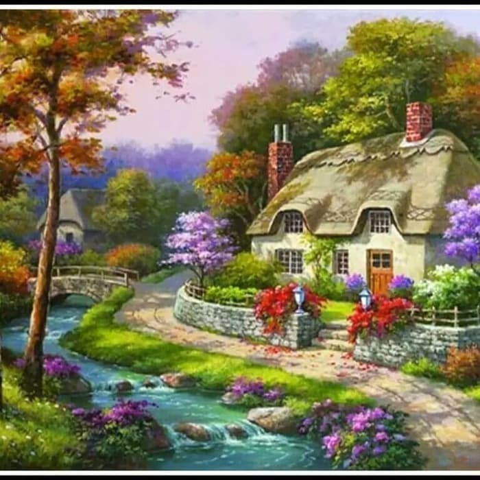 

Kusus Hari Ini Maostore Full Diamonds 5D Painting Autumn House Hot Sale