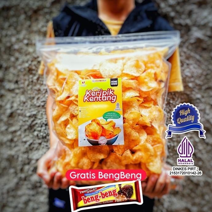 

SUPER HEMAT !! Keripik kentang Home Made 500gr aneka rasa