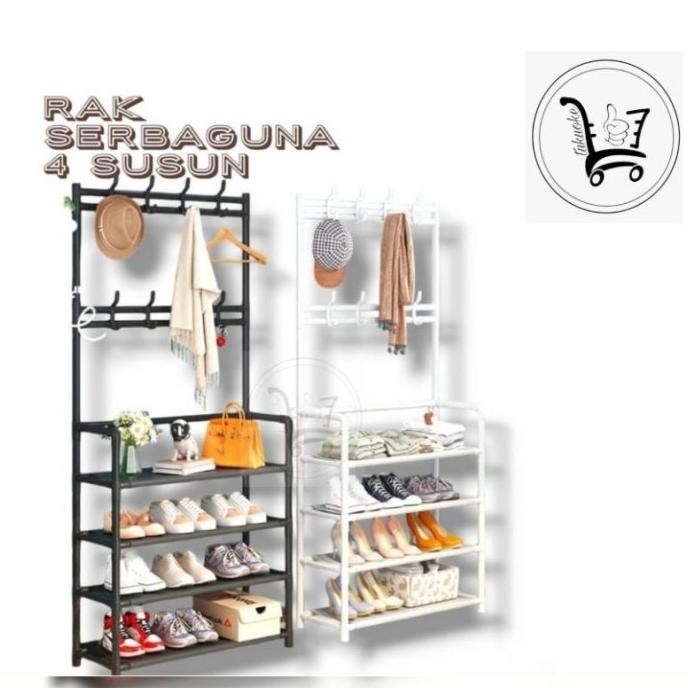 Baru [Jr-06] Rak Gantungan Baju Hanger Serbaguna Tas Stand Hanger Rak Mihoyumu14