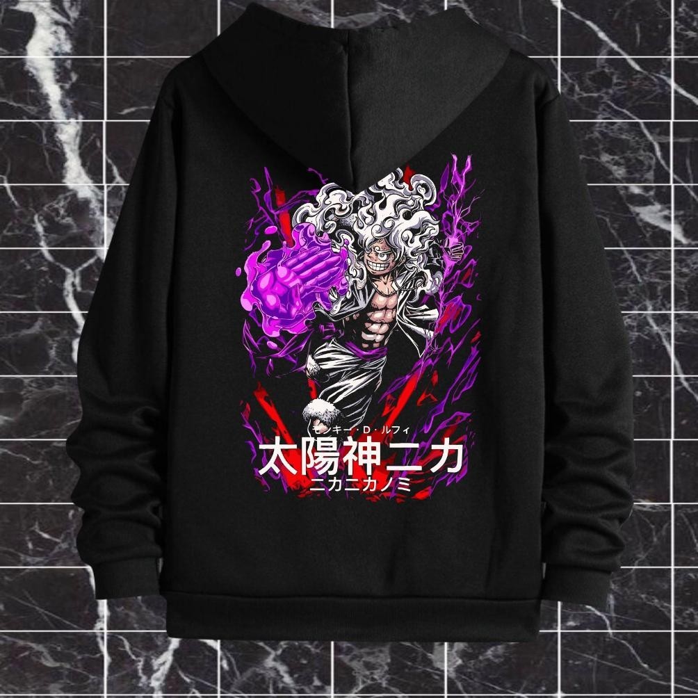 "Gaya yang tak lekang oleh waktu." Sweater Hodie Anime Japan Pria Wanita Hoodie one piece monkey d l
