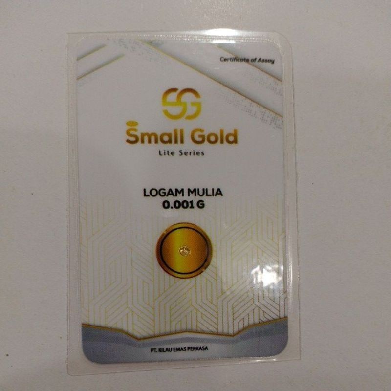Emas Mini Logam Mulia Emas 0.001G Small Gold
