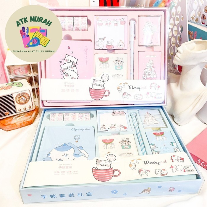 

Sale Paket Jurnal 7 In 1 Kucing Journal Perempuan Gambar Buah Kado Unik Bagus