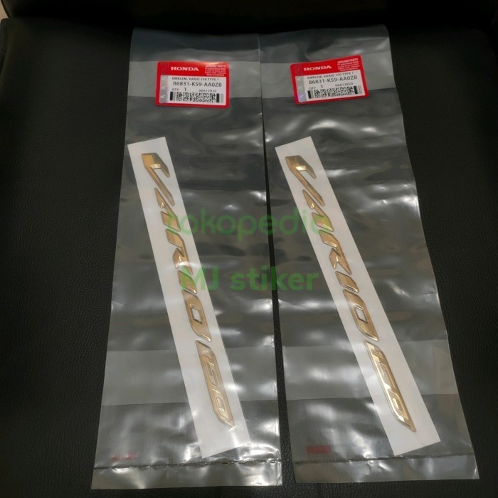 Emblem Honda Vario 150 Gold Original 2018-2022