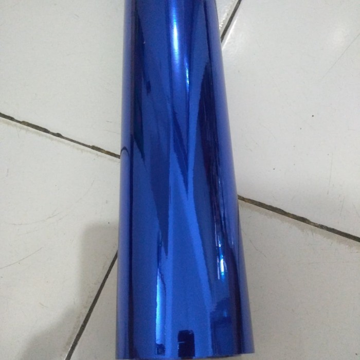 stiker Skotlet warna CHROME BIRU ,,,lebar 50cm