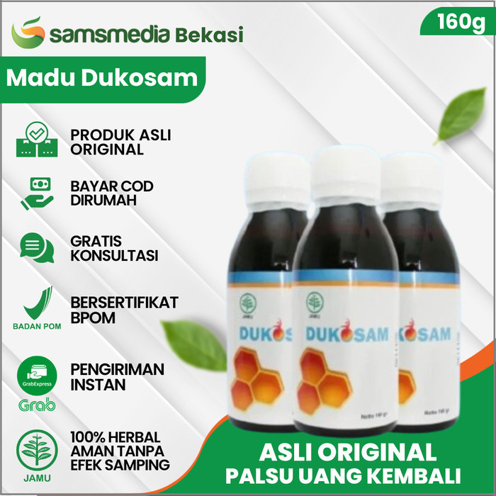 

ORI - Madu DUKOSAM Madu Herbal Asam Urat Rematik Nyeri Sendi Pinggang