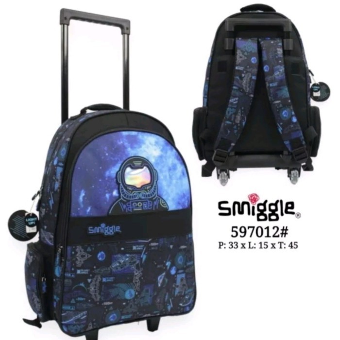 Baru Smiggle Astronaut Trolley/ Ori/ Ready/ kado/ Tas Trolley Smiggle Anak