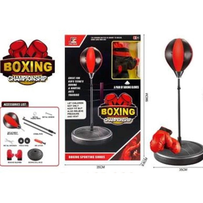 MEI Fashion Mainan Anak Alat Latihan Tinju Boxing Samsak Tinju Boxing ChampionShip