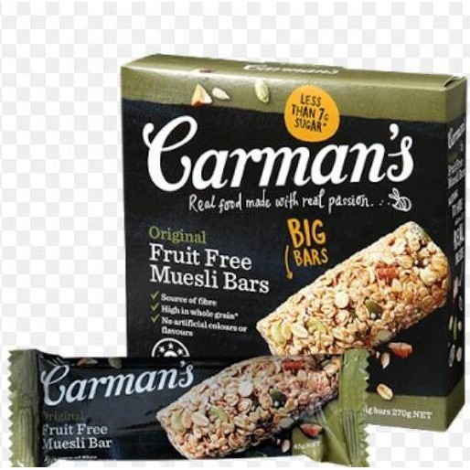 

Carman's Deluxe Gluten Free Muesli Bars - Sereal Cemilan Diet & Sehat MS54