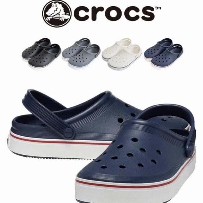 Sepatu Sandal Crocs Pria/Crocs Clean /Sandal Crocs Clog Putih -37