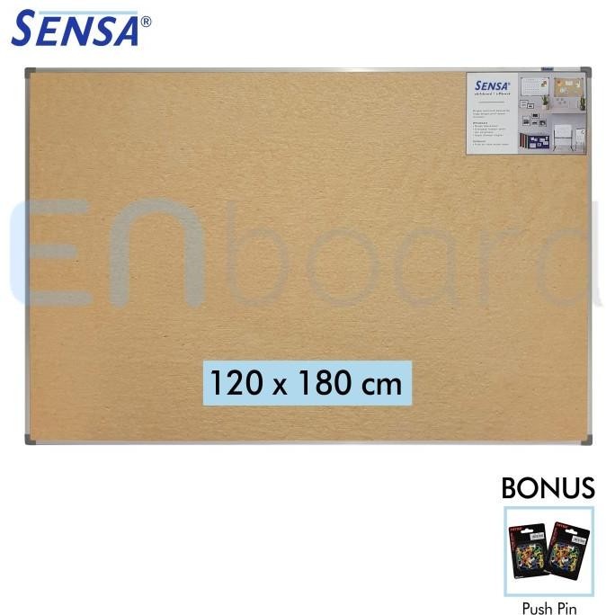 

Softboard Cork Pin Board / Papan Mading Gantung Sensa 120 X 180 Cm