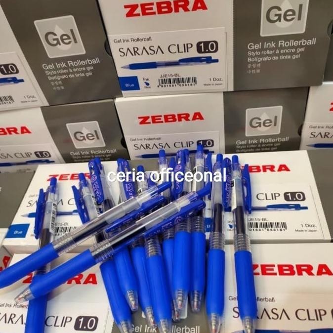 

Termurah Pulpen Sarasa Zebra Clip Gel 1.0 Biru 1 Pack