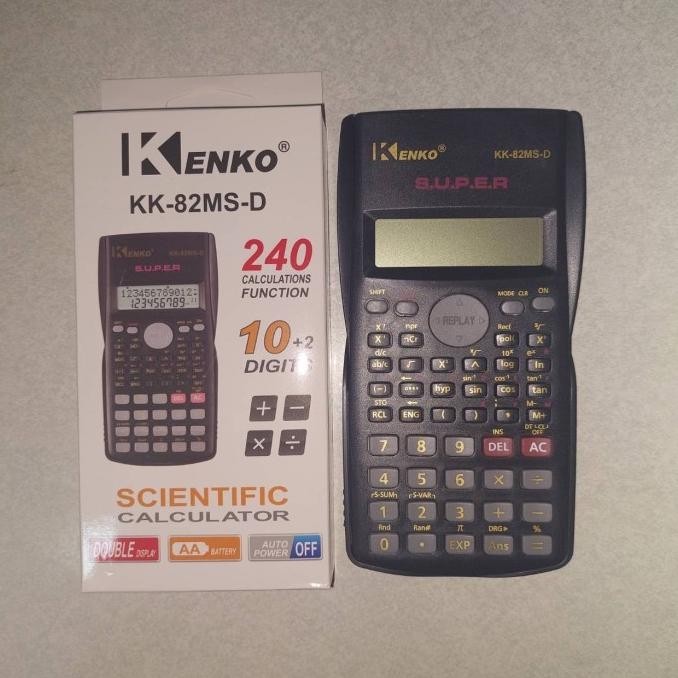 

Miliki Kalkulator Scientific 82MS Colour 240 Function Calculator Sin Cos Tan - Hitam KENKO ,.
