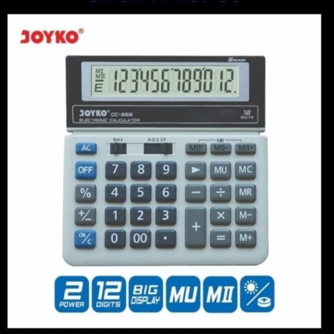 

Berkualitas CALCULATOR 12 DIGIT CC-868 merk joyko