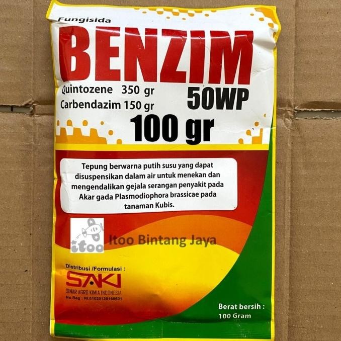 New! Fungisida Layu Fusarium BENZIM karbendazim kuintozen 50 WP 100 Gr ~