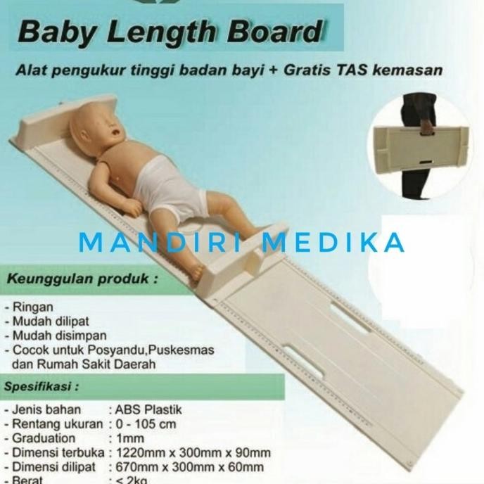 Infantometer Baby Length Board Alat Ukur Bayi Original Kenko + Tas