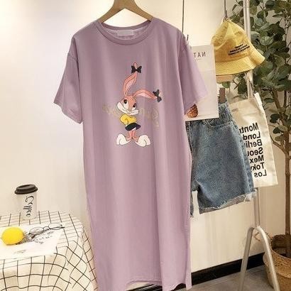 Best Sales Dress Kaos Midi Korea Tangan Pendek Baju Hamil Maternity Oversized Berkualitas